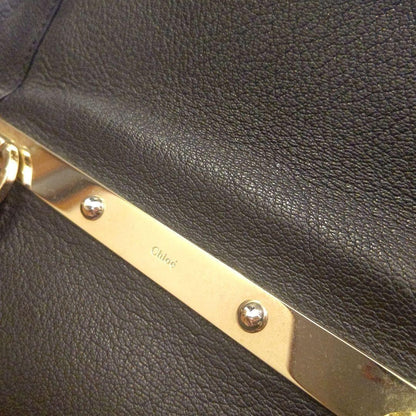 Chloe Hand Bag Tote Purse Leather Black Authentic