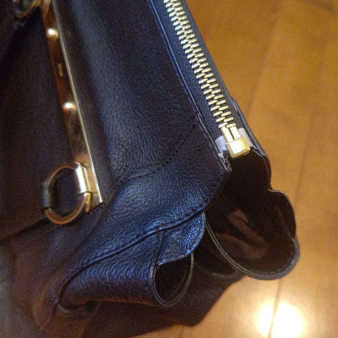 Chloe Hand Bag Tote Purse Leather Black Authentic