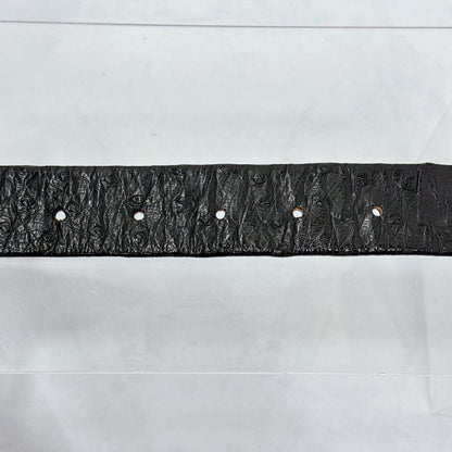 Christian Dior Men's Belt Logo Leather Black Authentic