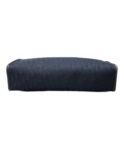 Christian Dior Clutch Bag Second Bag Logo Trotter Navy Authentic