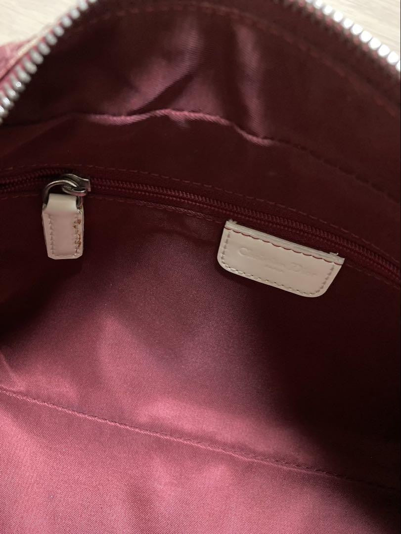 Christian Dior Shoulder Bag Purse Trotter No.2 Red Authentic