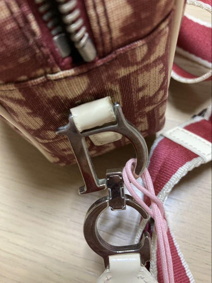 Christian Dior Shoulder Bag Purse Trotter No.2 Red Authentic