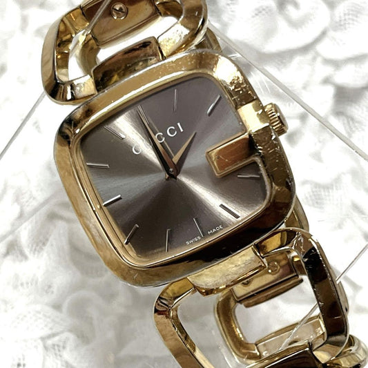 GUCCI Quartz Watch Wristwatch Gold Women's Authentic