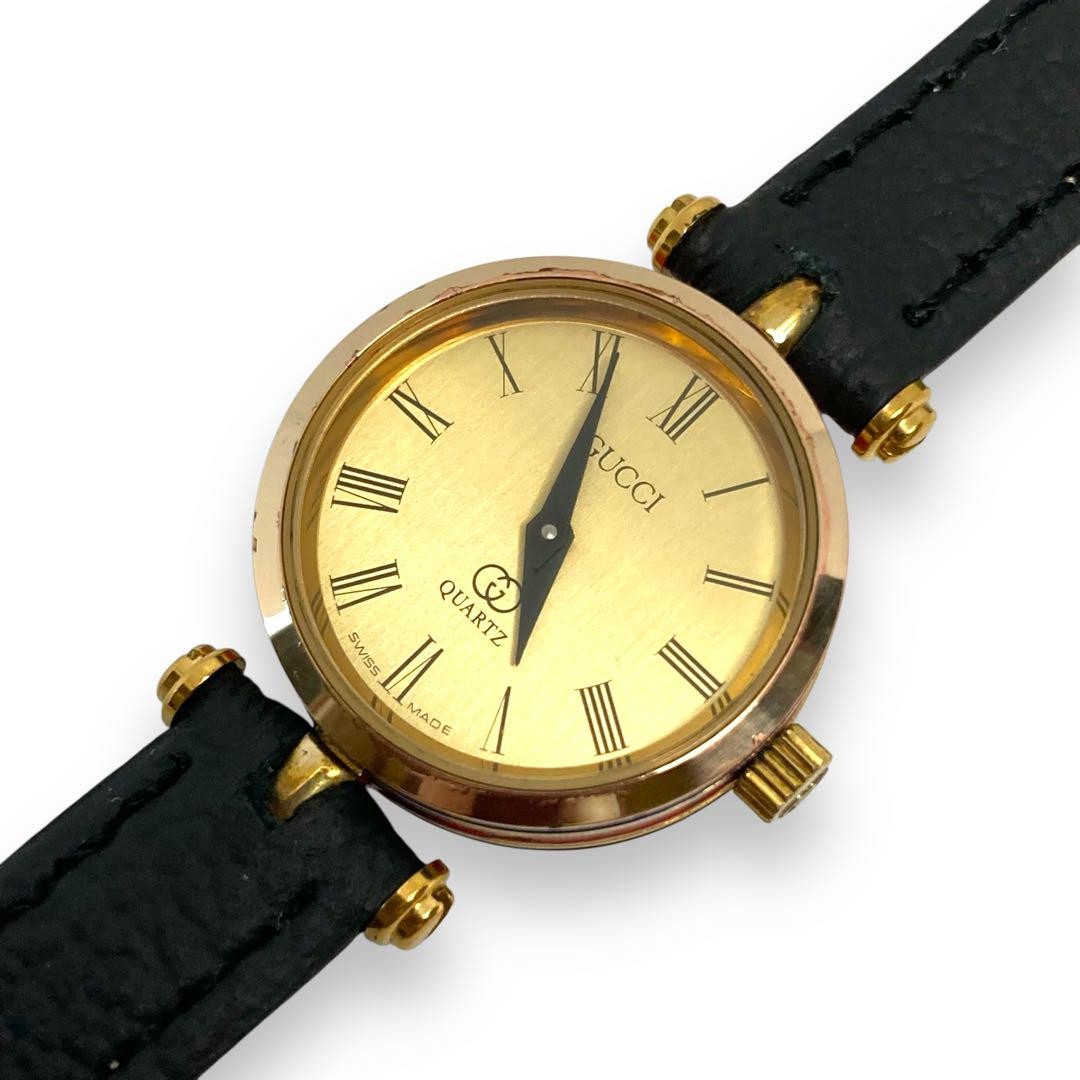 GUCCI Quartz Watch Wristwatch Gold Women's Authentic