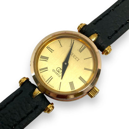 GUCCI Quartz Watch Wristwatch Gold Women's Authentic