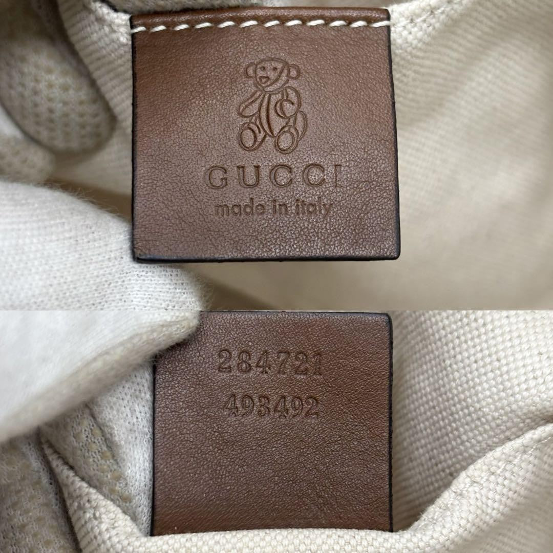 GUCCI Hand Bag Tote Purse Floral Canvas Leather Multicolor Authentic