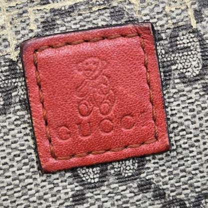 GUCCI Hand Bag Tote Purse GG Supreme Leather Authentic