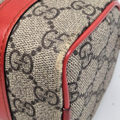 GUCCI Hand Bag Tote Purse GG Supreme Leather Authentic