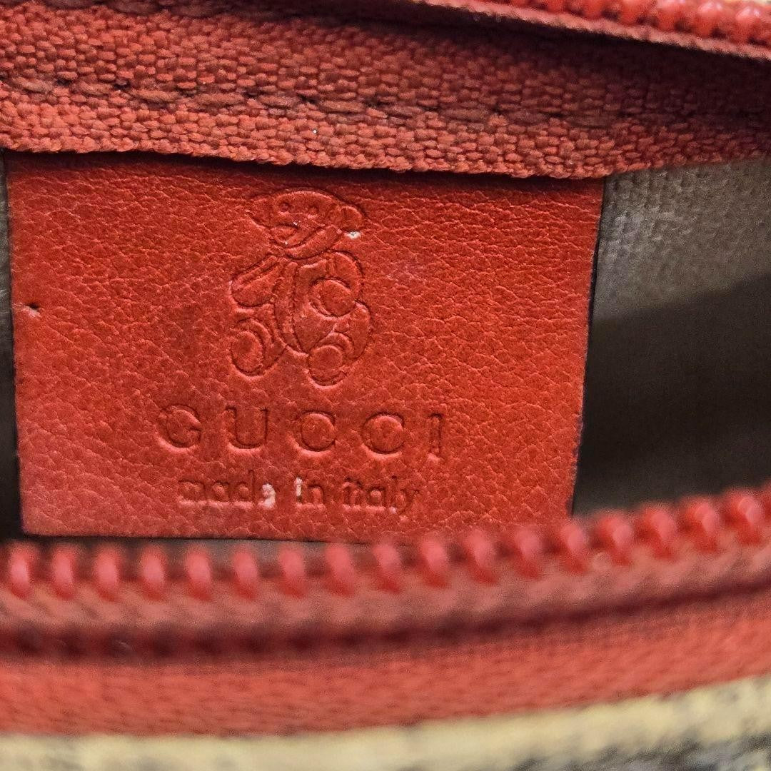 GUCCI Hand Bag Tote Purse GG Supreme Leather Authentic