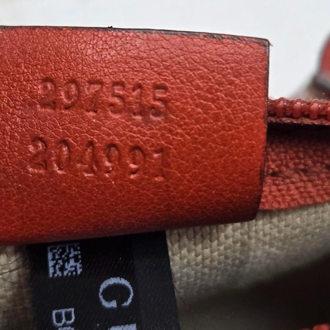 GUCCI Hand Bag Tote Purse GG Supreme Leather Authentic