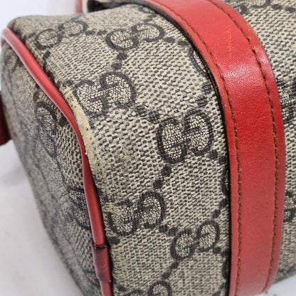 GUCCI Hand Bag Tote Purse GG Supreme Leather Authentic