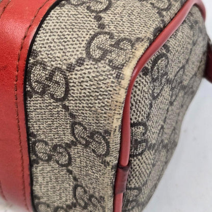GUCCI Hand Bag Tote Purse GG Supreme Leather Authentic