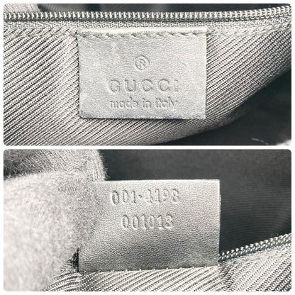 GUCCI Shoulder Bag Purse GG Canvas Black Authentic