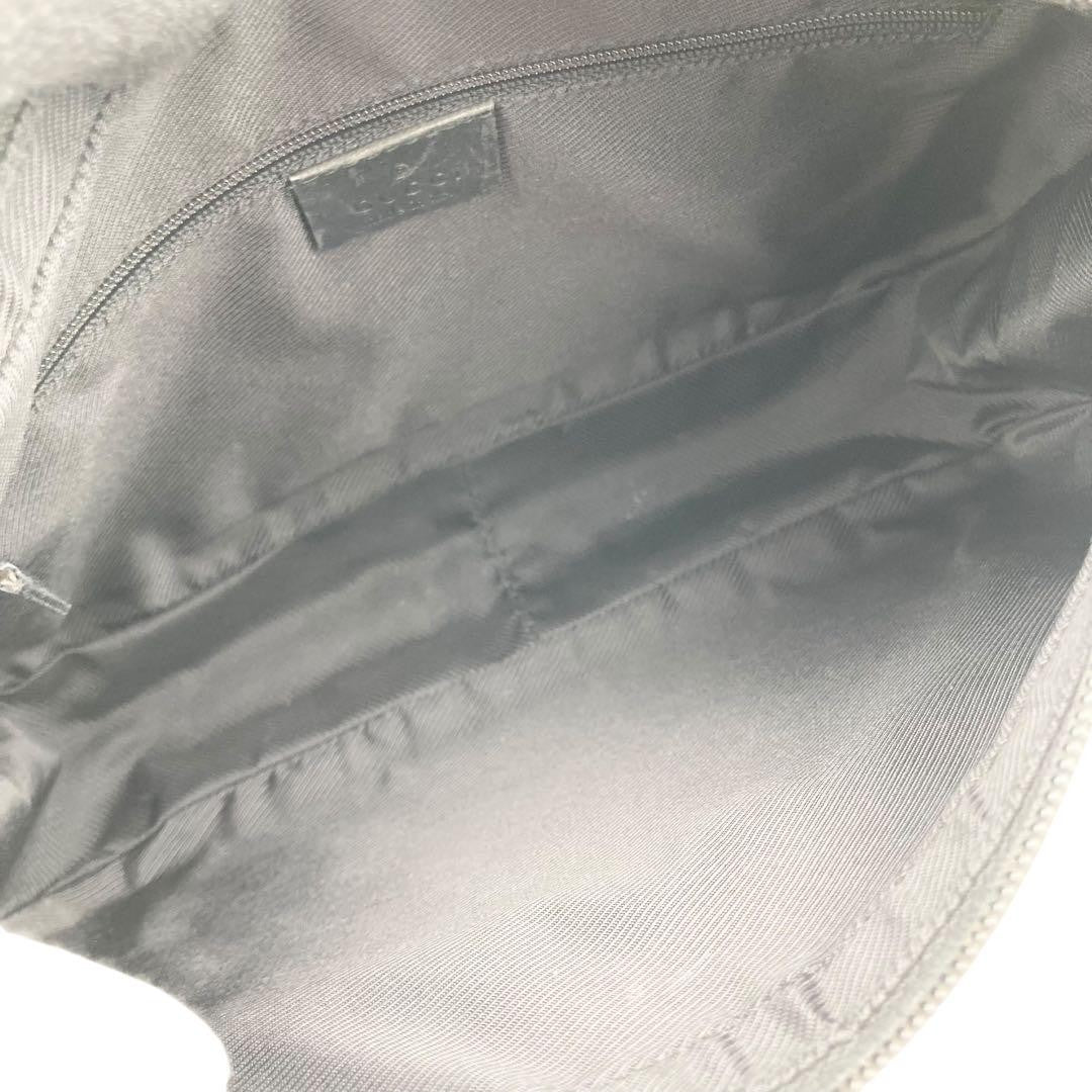 GUCCI Shoulder Bag Purse GG Canvas Black Authentic