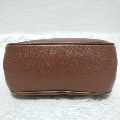 BURBERRY Hand Shoulder Bag Tote Purse 2way Nova Check Leather Brown Authentic