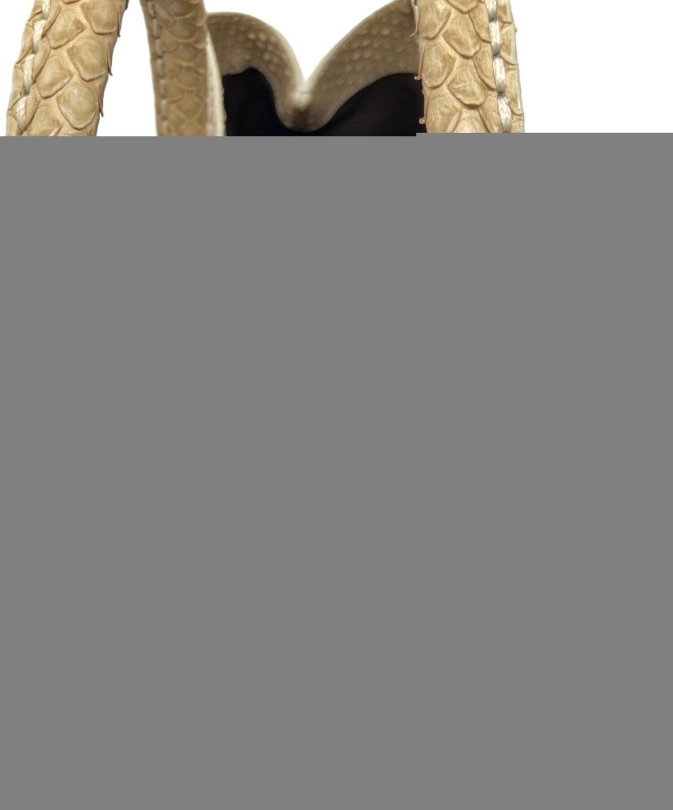 TOD'S Hand Bag Tote Purse Leather Beige Authentic
