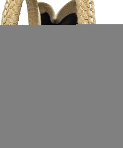 TOD'S Hand Bag Tote Purse Leather Beige Authentic