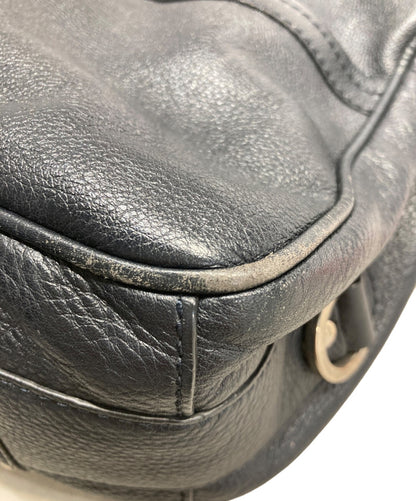 TOD'S Shoulder Bag Purse Black Authentic