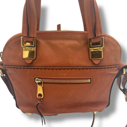 Chloe Shoulder Bag Purse Leather Brown Authentic