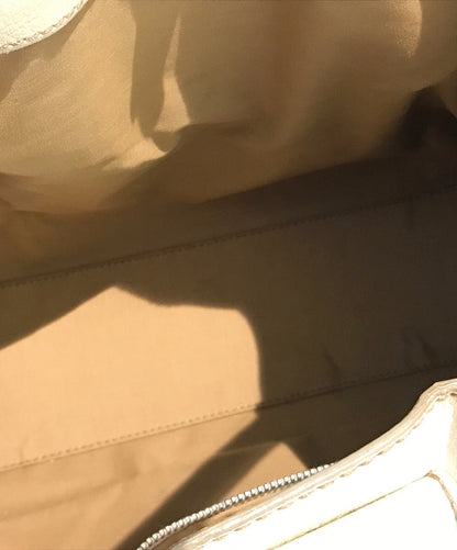 TOD'S Hand Bag Tote Purse Beige Authentic
