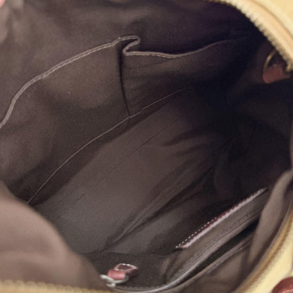 COACH Bolso de Hombro Cartera Hampton Hobo Gamuza Beige Auténtico
