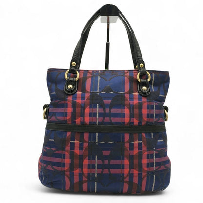COACH Hand Shoulder Bag Tote Purse 2way Signature 21139 Authentic