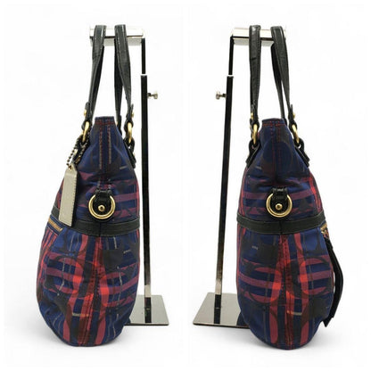 COACH Hand Shoulder Bag Tote Purse 2way Signature 21139 Authentic