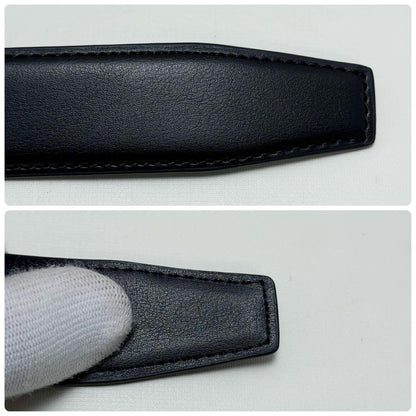 Cintura uomo Christian Dior logo pelle oro nero autentica