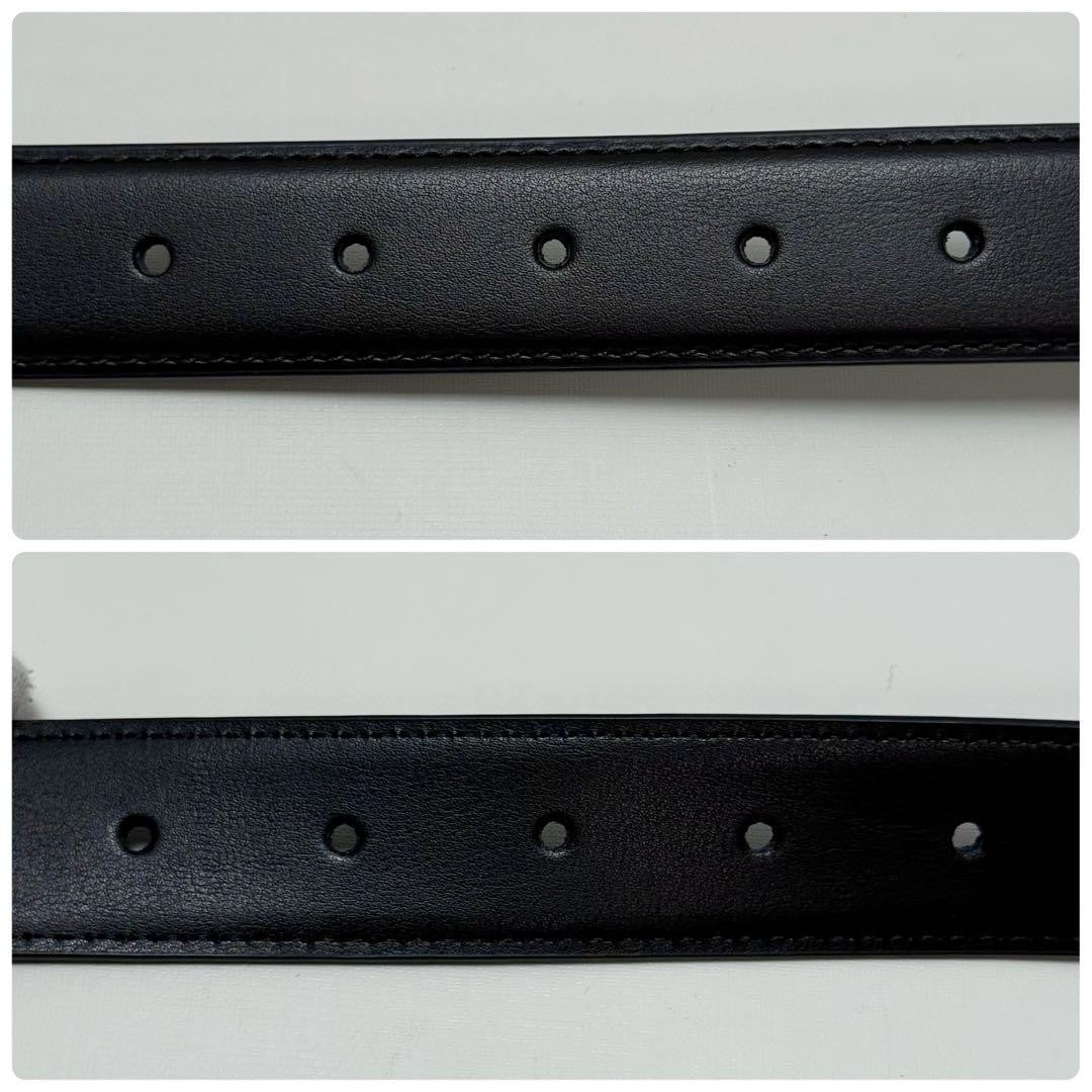 Cintura uomo Christian Dior logo pelle oro nero autentica
