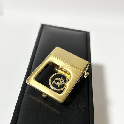 Christian Dior Herren Gürtel Logo Leder Schwarz Braun Authentisch
