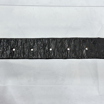 Christian Dior Men's Belt Logo Leather Black Authentic