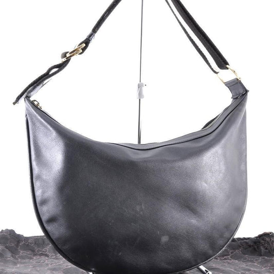 GUCCI Shoulder Bag Purse Leather Black Authentic
