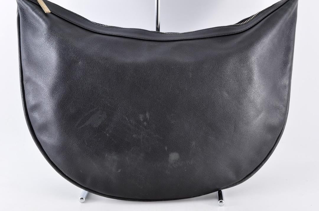 GUCCI Shoulder Bag Purse Leather Black Authentic