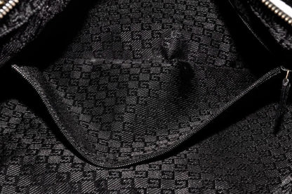 GUCCI Shoulder Bag Purse Leather Black Authentic