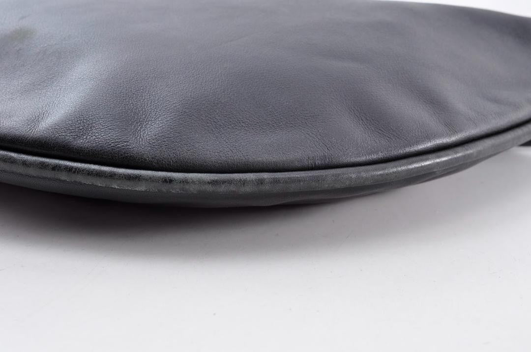 GUCCI Shoulder Bag Purse Leather Black Authentic
