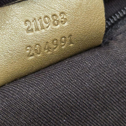 GUCCI Hand Bag Tote Purse GG Leather Authentic