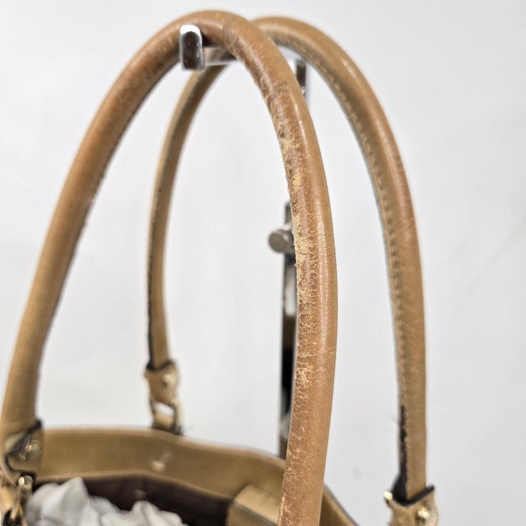 GUCCI Hand Bag Tote Purse GG Leather Authentic