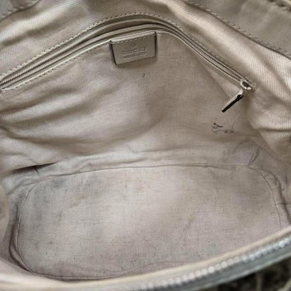 GUCCI Hand Shoulder Bag Tote Purse 2way GG Canvas Leather Authentic
