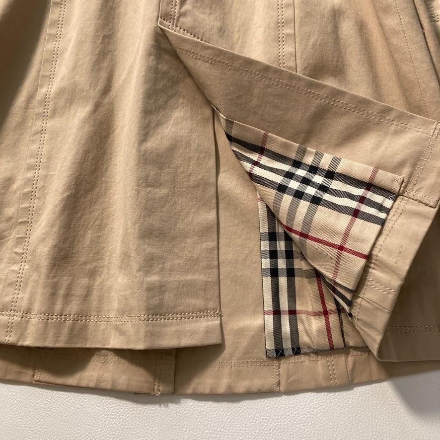 BURBERRY BLUE LABEL Coat Nova Check Asian fit M 38 US size S Beige Authentic
