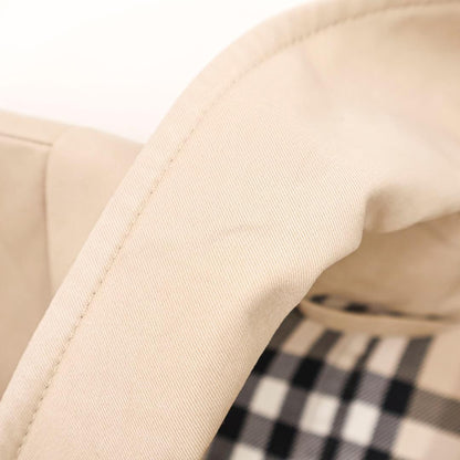 BURBERRY Coat Nova Check Asian fit L 40 US size M Beige Authentic
