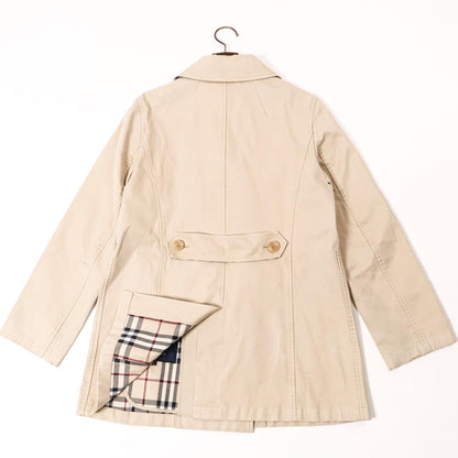 BURBERRY Coat Nova Check Asian fit L 40 US size M Beige Authentic