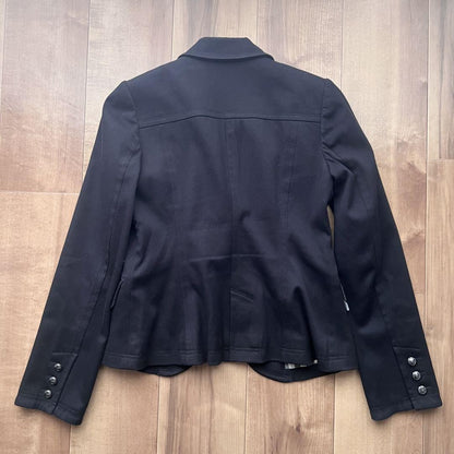 BURBERRY BLUE LABEL Jacket Nova Check Asian fit S 36 US size XS Black Authentic