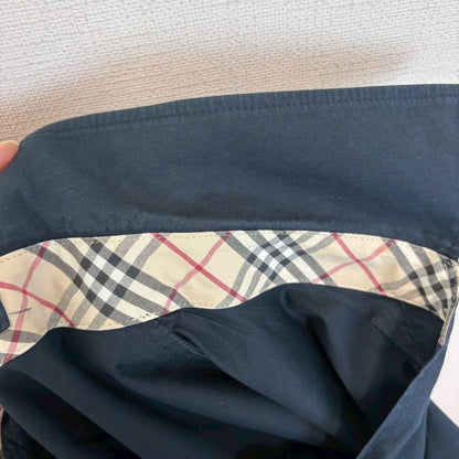 BURBERRY LONDON Jacket Nova Check FREE SIZE Navy Authentic