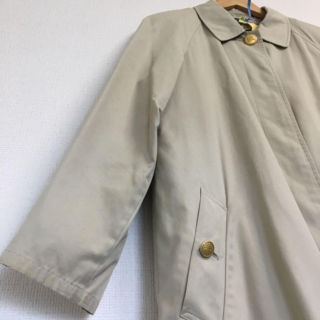 BURBERRY Long Coat Nova Check Asian fit M US size S Beige Authentic