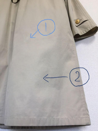 BURBERRY Long Coat Nova Check Asian fit M US size S Beige Authentic