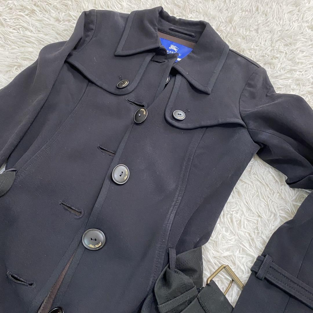 BURBERRY BLUE LABEL Coat Asian fit M 38 US size S Black Authentic