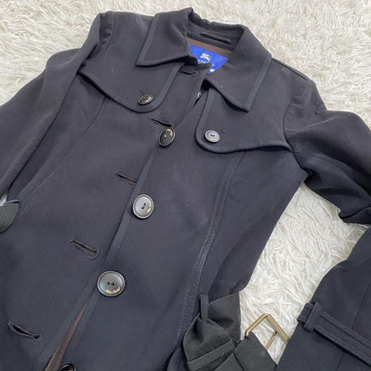 BURBERRY BLUE LABEL Coat Asian fit M 38 US size S Black Authentic