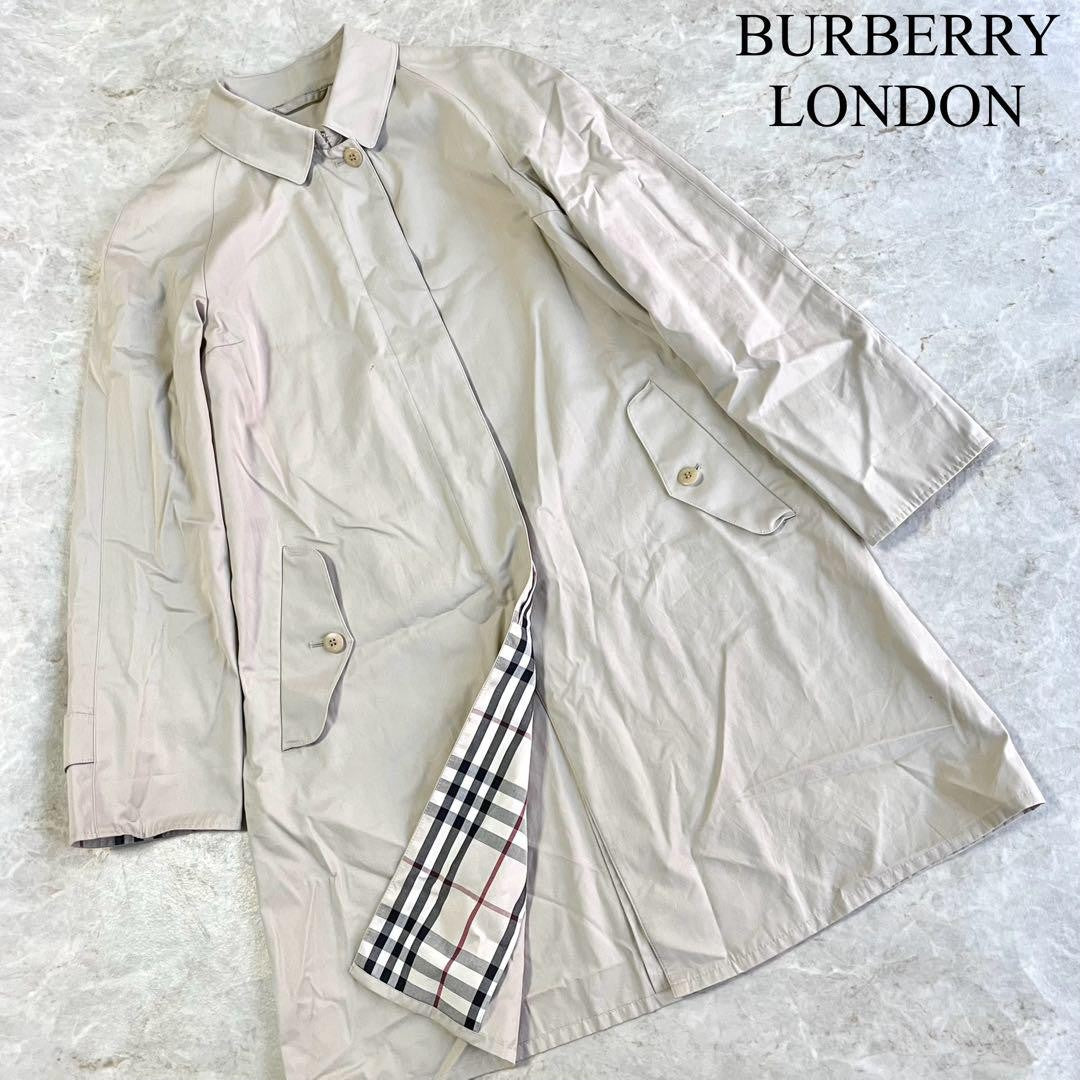 BURBERRY LONDON Coat Nova Check Asian fit S US size XS Beige Authentic