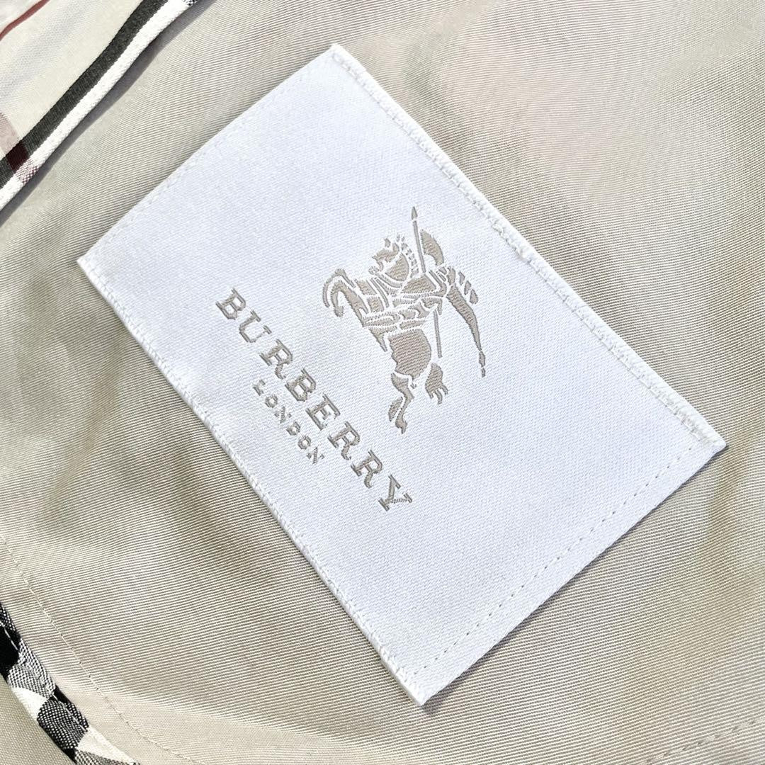 BURBERRY LONDON Coat Nova Check Asian fit S US size XS Beige Authentic