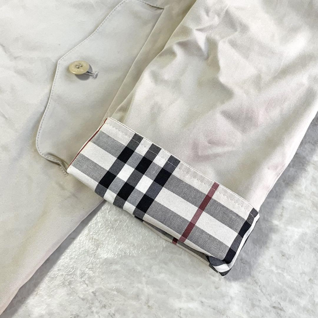 BURBERRY LONDON Coat Nova Check Asian fit S US size XS Beige Authentic